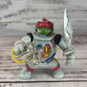 Space Cadet Raph Near Complete - Vintage 1990 TMNT Teenage Mutant Ninja Turtles